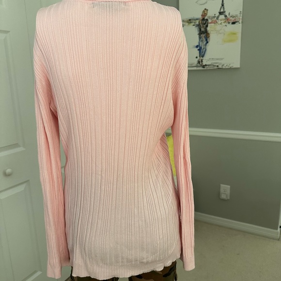 United States of sweaters pink turtleneck sweater size LARGE - Picture 2 of 6